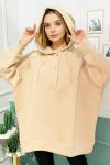 150049 Oversize Sardonlu Sweatshirt